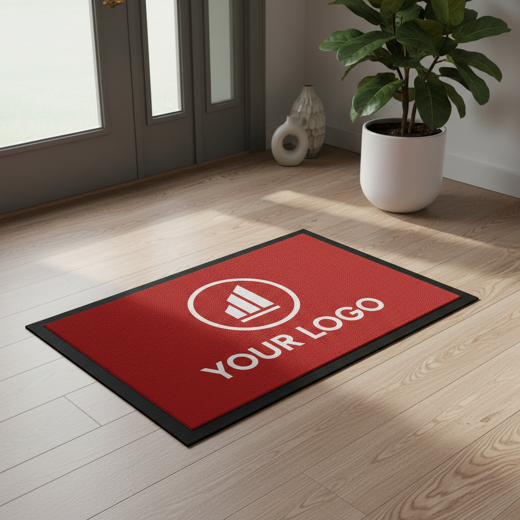 Personalised Floor Mat in elegant home entrance