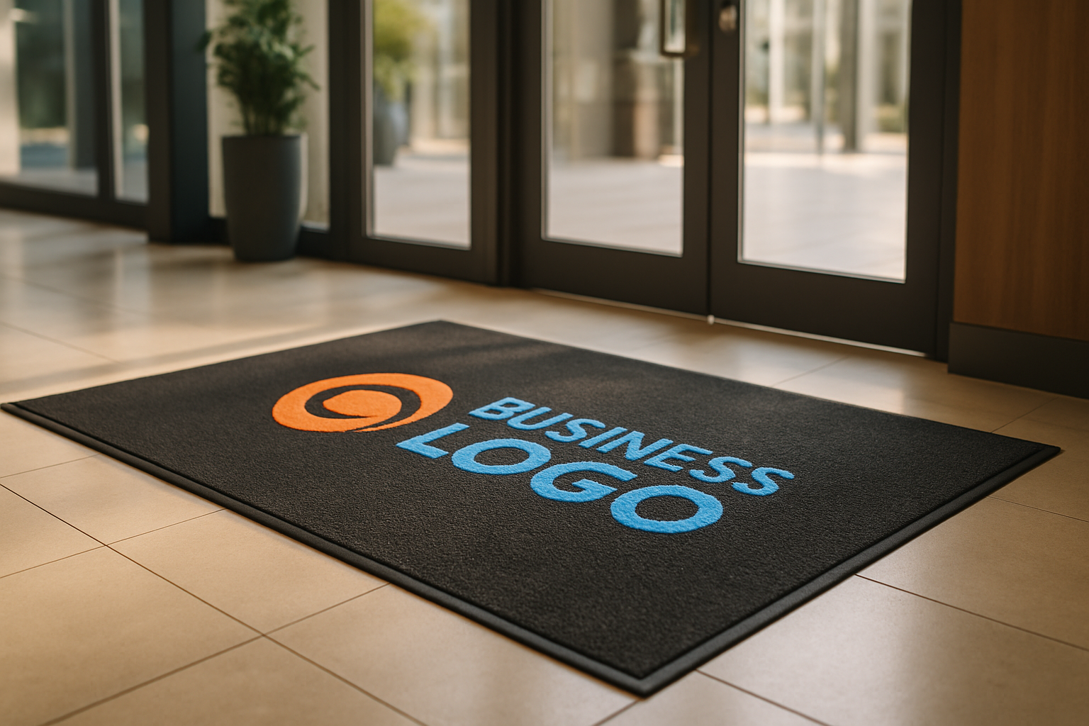 use one of our mat images with a customers logo on and create a landscape image for oour home page banner make it look amazing and sell lots of custom printed mats